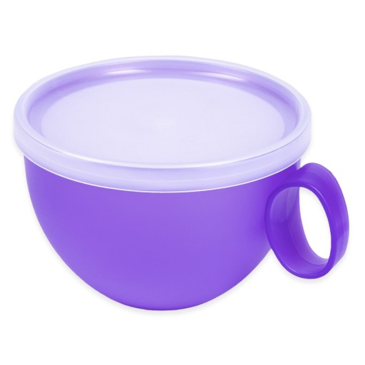 VEĽKÝ XXL hrnček S viečkom NA MUSLI POLIEVKU 550ML