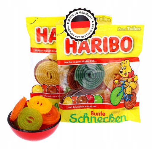 HARIBO Bunte Schnecken Snails ovocné želé 160g