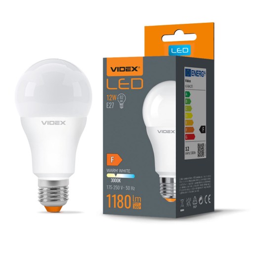 Videx LED žiarovka 12W E27 1180lm, teplá farba
