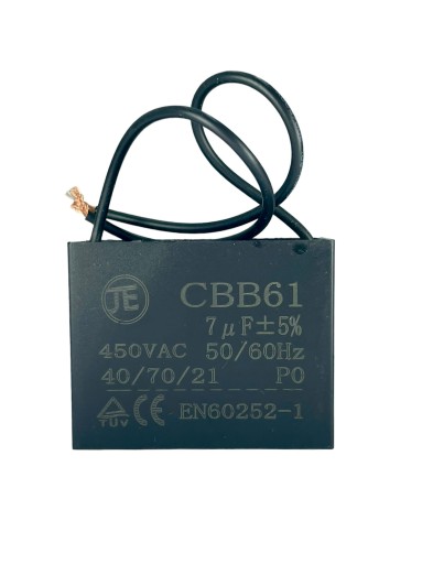 ŠTARTOVACÍ KONDENZÁTOR MOTORA 7uF 450VAC 50/60Hz