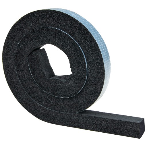 Zvukovoizolačná pena Bitmat tesnenie 19 mm x 2 cm x 100 cm čierna - perfektné