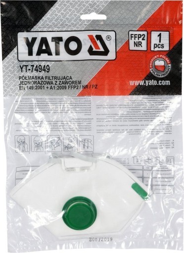 Polomaska proti prachu Yato FFP2