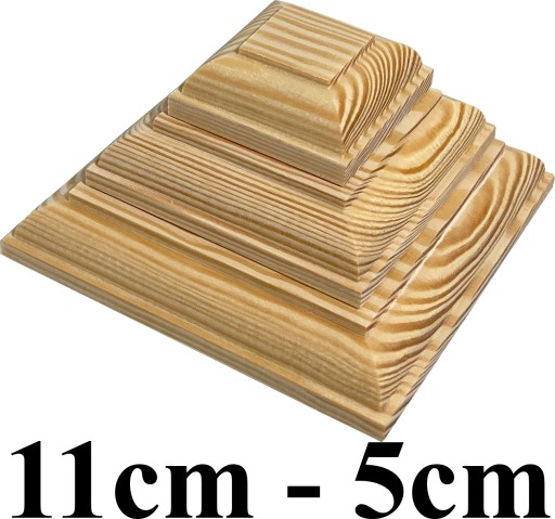 Baldachýny na drevenom stĺpiku Pyramída typ 11cm - 5cm