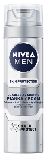 Nivea Silver pena na holenie 200 ml
