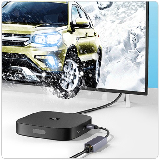 SIEŤOVÝ ADAPTÉR HUB LAN KARTA RJ45 USB-A PLUG&PLAY 1000 MBPS