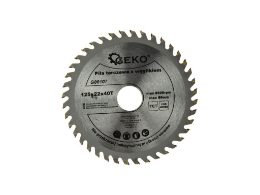 Kotúč na rezanie dreva s tvrdokovom 125x22,2 mm