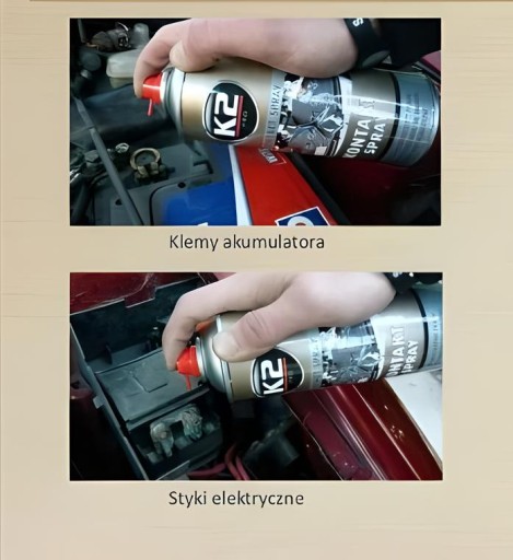 Čistič elektrických kontaktov K2 čistič kontaktov v spreji 400 ml