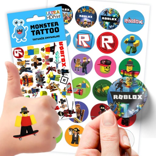 MEGA SADA NÁLEPOK + TETOVANIE KVALITA ROBLOX
