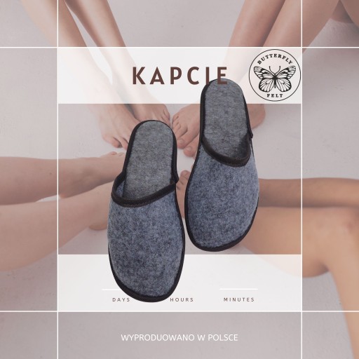 FILTOVÉ hotelové SPA papuče, hygroskopické vlastnosti, veľkosti 36 až 44