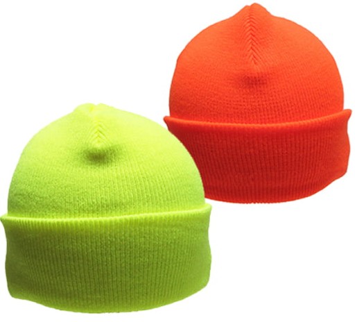 Zimná čiapka FLUO - Ochrana a bezpečnosť po tmavom Unisex POM