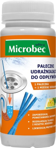 Microbec Ultra Drain Unblocking Sticks 12 kusov