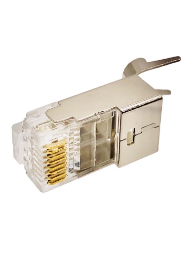 Zástrčka RJ45, kategória 6A, s krytom, tienená, AWG 22-24, pre hrubé káble, 1 kus
