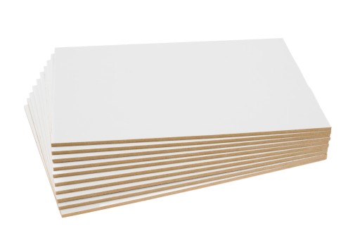 10x HDF Biela - 3mm - A5 210x148mm - rezanie laserom