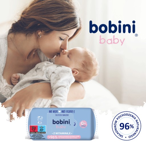 Bobini Baby vlhčené obrúsky pre deti 60 ks