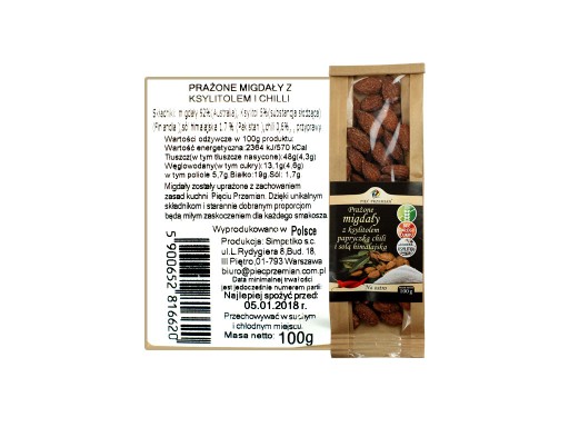 PRAŽENÉ MANDLE S CHILLI A HIMALÁJSKOU SOĽOU 100G PERFEKTNÉ NA ZÁPAS