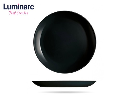 Dezertný tanier 19 cm čierny DIWALI LUMINARC