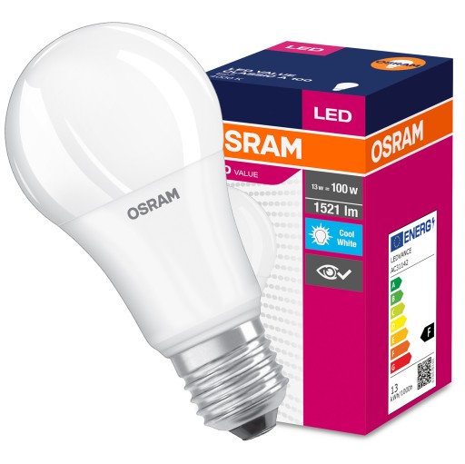 E27 A100 LED žiarovka 4000k 13W=100W 1521lm Neutral White OSRAM