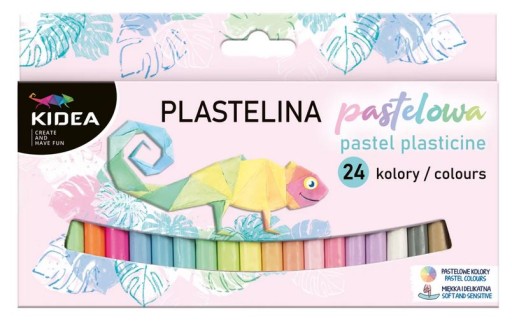 Kidea plastelína 24 pastelových farieb