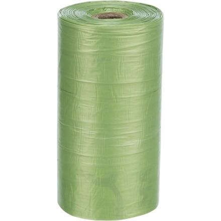 Vrecia na psie výkaly, 4 rolky po 20 vriec, zelené, recyklované