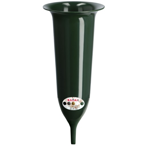 CINTORÍNSKA HODNOTA, ZELENÝ NÁHOBNÍK, 23 cm, NA KVETY, NÁHRBNÝ NÁHOBNÍK.