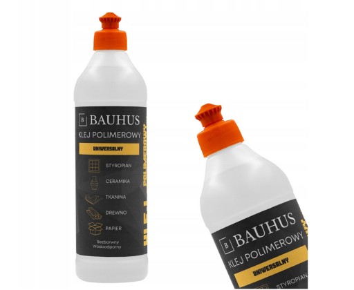 Bauhus univerzálne bezfarebné vodeodolné polymérové lepidlo na krabičky 500 ml