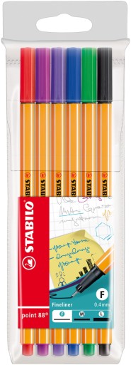 STABILO FAREBNÉ POVRCHY 88/6 SADA 6
