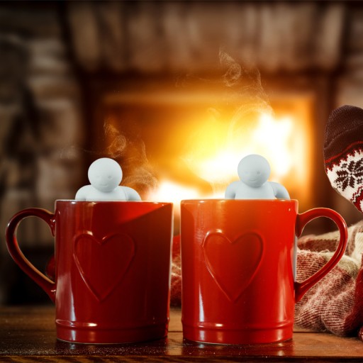 SITKO NA KÁVU NA BYLINKY S RÚČKOU SILIKÓNOVÉ MAN 1 KS TEA BREEDER