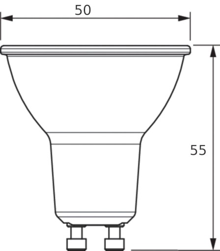 Corepro LED žiarovka 5W 50W GU10 550lm 3000K teplá PHILIPS
