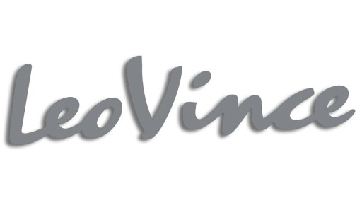 Vysekaná nálepka LEO VINCE šedá