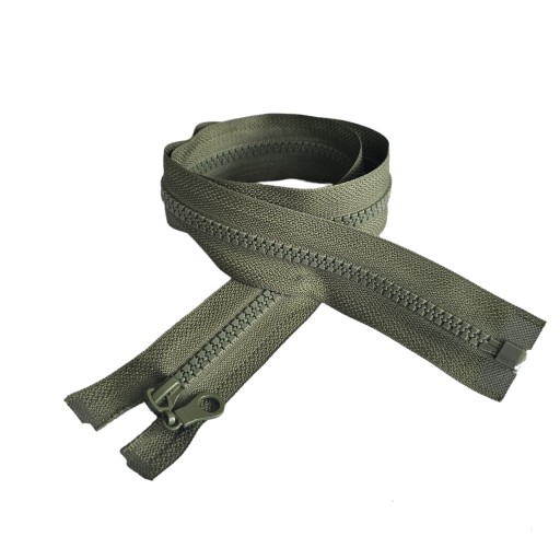 ČLENKOVÝ zips #70cm KHAKI ROZVOD