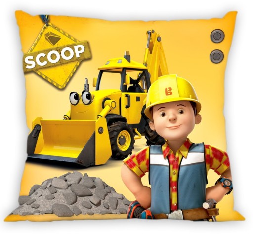 Obliečka na vankúš 40x40 pre deti Bob Builders