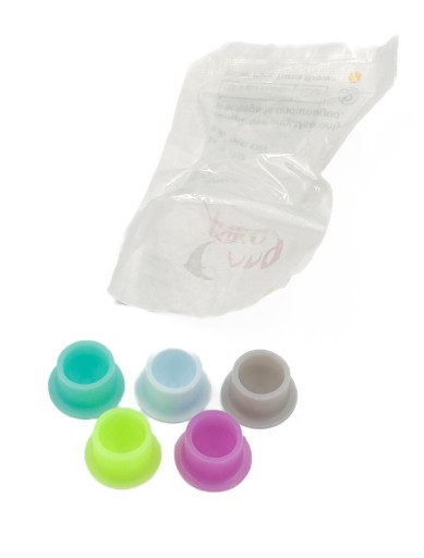 silikónové sterilné kalíšky 13mm 5 ks.