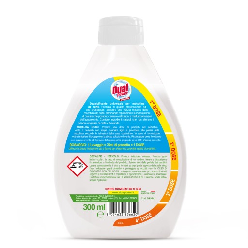 DUAL POWER ECO odstraňovač vodného kameňa pre kávovary, 300 ml
