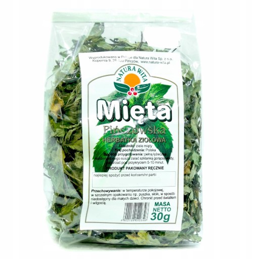 Pińczowska mäta, list mäty - Natura Wita 30g