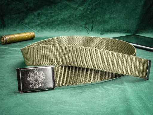Khaki Military krátky kaki opasok na NOHAVICE 95cm