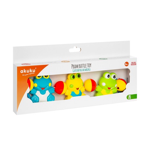 AKUKU Hrkálka ku kočíku Żabki A0353