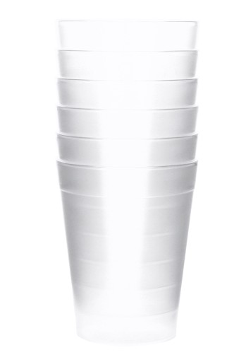 Perleťový plastový pohár 300ml 6 ks.