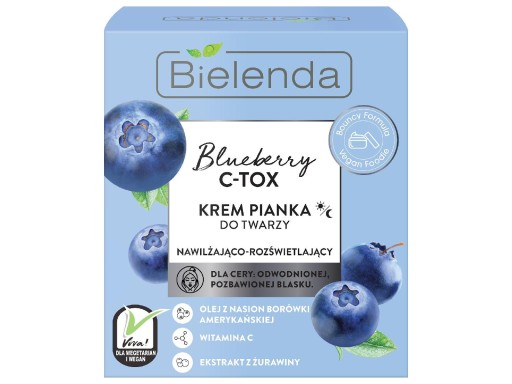 Bielenda Blueberry C-Tox krém na tvár-pena 40g