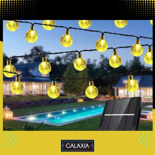 SOLÁRNA GARLANDA 5 m 50 LED solárnych záhradných svietidiel 5 m