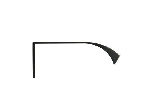 MATNÁ ČIERNA NÁBYTKOVÁ ÚCHYTKA, PREKRÝVANÁ, HRANA UA02 320 MM / 340 MM