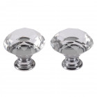 Nábytkový gombík CRYSTAL, briliant, 30 mm