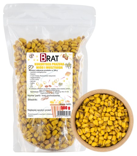 POPED CORN med a horčica 500g SNACK