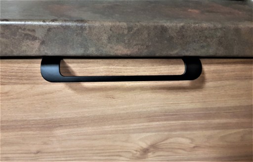 HRANOVÁ RÚČKA, MATNÁ ČIERNA veľkosť 96mm, veľkosť 160mm