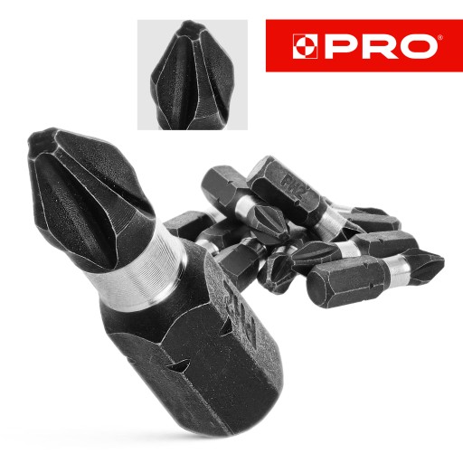 10x rázový bit PH2 rázový bit 25mm | Nárazový bit pre skrutkovač