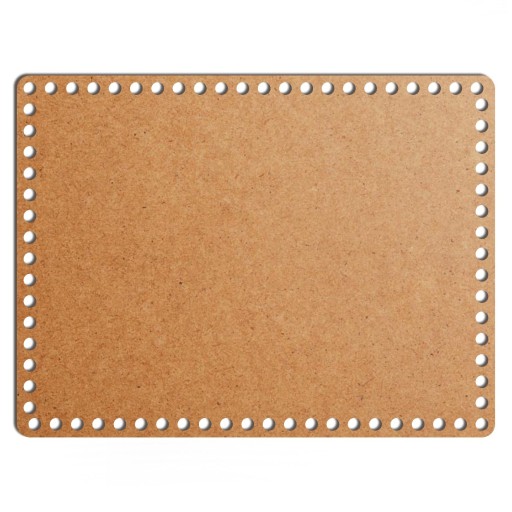 šedý základný košík dno 28x37cm HDF obdĺžnik