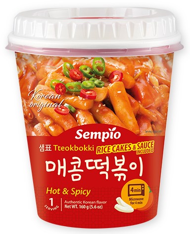 Tteokbokki pikantné ryžové halušky 160g Sempio