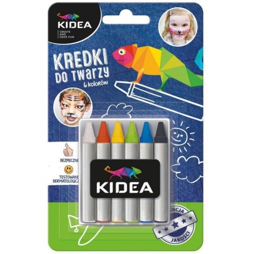 MAĽOVANIE NA TVÁR 6 FARIEB KIDEA