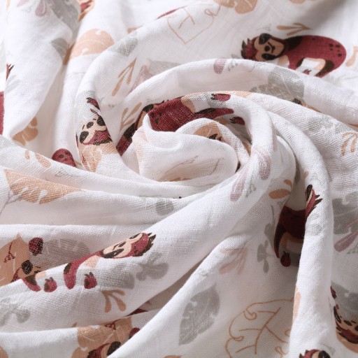 Babyono 348/10 MUSLIN PIAPERS mušelínová plienka 3KS SIVÁ