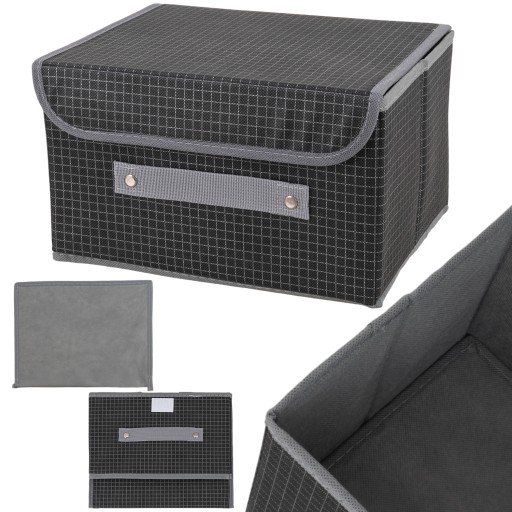 ORGANIZER BOX KONTAJNER SO SUCHÝM CESTOM NA PRÁDLO TEXTILNÁ KRABIČKA 26x20x16