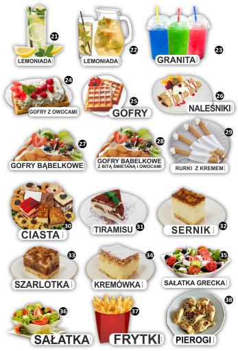 NÁLEPKA NA MENU NA TABUĽKU PIVO ZMRZLINA PIZZA MNOHÉ DIZAJNY NA VÝBER